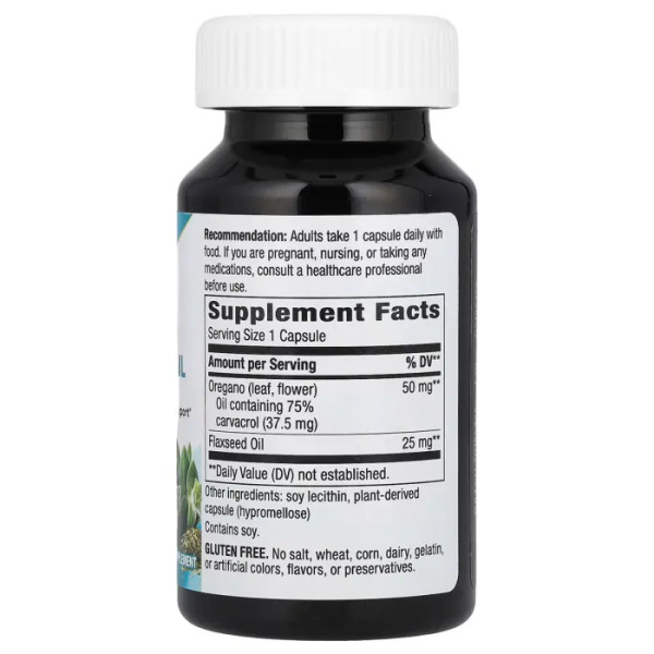 Масло орегано, Oregano Oil, Nature's Way, премиальная смесь, 60 веганских капсул