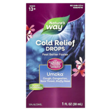 Краплі від застуди, для дітей віком від 13 років, Nature's Way Umcka ColdCare, 30 мл