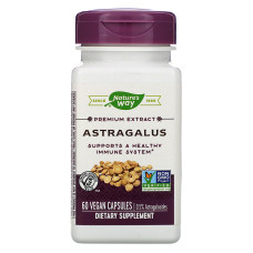 Астрагал, Nature's Way Astragalus, стандартизований, 60 веганських капсул