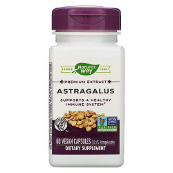 Астрагал, Nature's Way Astragalus, стандартизований, 60 веганських капсул
