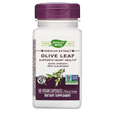 Экстракт листьев оливы, Nature's Way Olive Leaf, 250 мг, 60 веганских капсул, (20% олеуропеина)