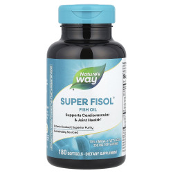 Рыбий жир в капсулах, Super Fisol® Fish Oil, Nature's Way, 350 мг, 180 гелевых капсул