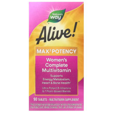 Витамины для женщин, Alive Women's Complete Multivitamin, полный мультивитаминный комплекс, 90 таблеток
