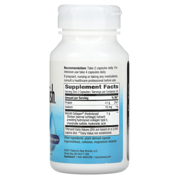 Гіалуронова кислота, Hydraplenish, Nature's Way, 60 капсул (0,5 г у капсулі)