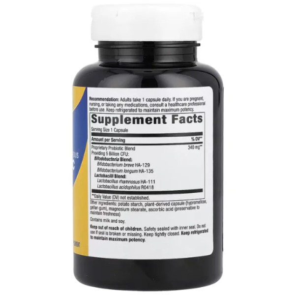 Пробіотик Прімадофілус Біфідус, Primadophilus Bifidus, 5 Billion CFU, Nature's Way, 5 млрд КУО, 180 капсул