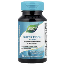 Риб'ячий жир 500 мг, Super Fisol Fish Oil Nature's Way, 90 гелевих капсул
