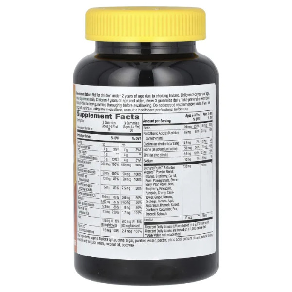 Мультивитамины для детей, вишня, виноград и апельсин, Alive! Multi-Vitamin, Nature's Way, 90 жевательных конфет