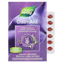Заспокійливе з лавандою, CalmAid Clinically Studied Lavender, 30 гелевих капсул