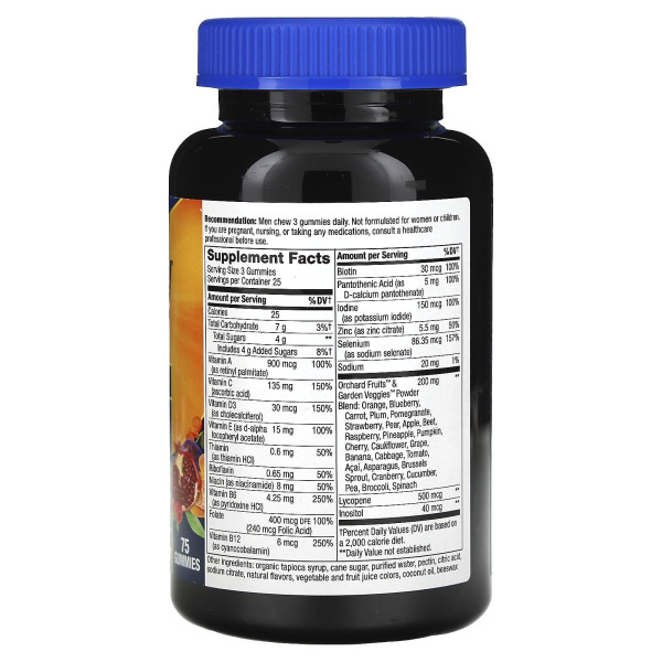 Вітаміни для чоловіків, Alive! Men's Gummy Vitamins, Nature's Way, 75 жувальних таблеток