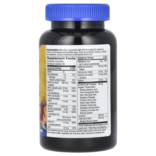 Витамины для мужчин 50+, Men's 50+ Gummy Vitamins, Nature's Way, 60 жевательных конфет