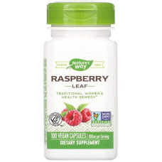 Лист красной малины 320 мг, Nature's Way Red Raspberry, 100 веганских капсул (320 мг в 1 капсуле)