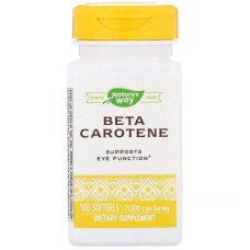 Бета-каротин 8336 мкг, Nature's Way Бета-Каротин, 100 гелевих капсул