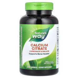 Цитрат кальция, Nature's Way Calcium Citrate, 500 мг, 250 капсул (250 мг на капсулу)
