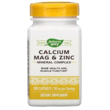 Кальцій магній цинк 765 мг, Nature's Way Calcium Mag & Zinc, 100 капсул