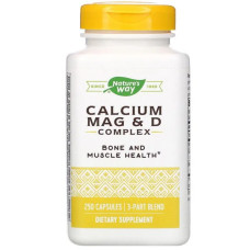 Кальцій магній вітамін D, Nature's Way Calcium Mag & D, 250 капсул