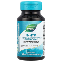 5-НТР, Nature's Way 5-Hydroxytryptophan, 50 мг, 60 таблеток