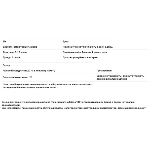 Засіб від застуди та кашлю для дітей, Umcka, ColdCare Kids, Nature's Way, смак вишні, 10 пакетиків