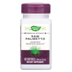 Со Пальметто 160 мг, Nature's Way Saw Palmetto, 60 гелевых капсул