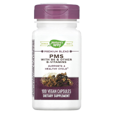 Формула ПМС для жінок, Nature's Way ПМС з Вітаміном B6, з B6 та іншими вітамінами групи B, 100 капсул.