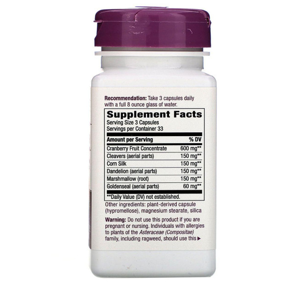 Журавлина для сечових шляхів, Urinary with Cranberry, Nature's Way, 100 веганських капсул