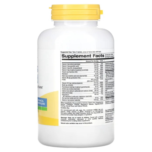 Мультивитамины для мужчин с антиоксидантами, Antioxidant Rich Multivitamin, Super Nutrition, без железа, 180 таблеток