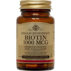 Біотин 1000 мкг, Solgar Biotin, 50 капсул