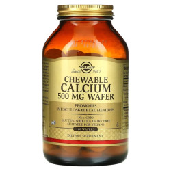 Кальций жевательный 500 мг, Solgar Chewable Calcium, 120 вафель
