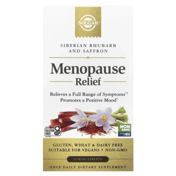 Підтримка при менопаузі, Menopause Relief, Solgar, 30 міні-таблеток