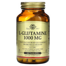 Глютамін 1000 мг, Solgar L-Glutamine, 60 таблеток