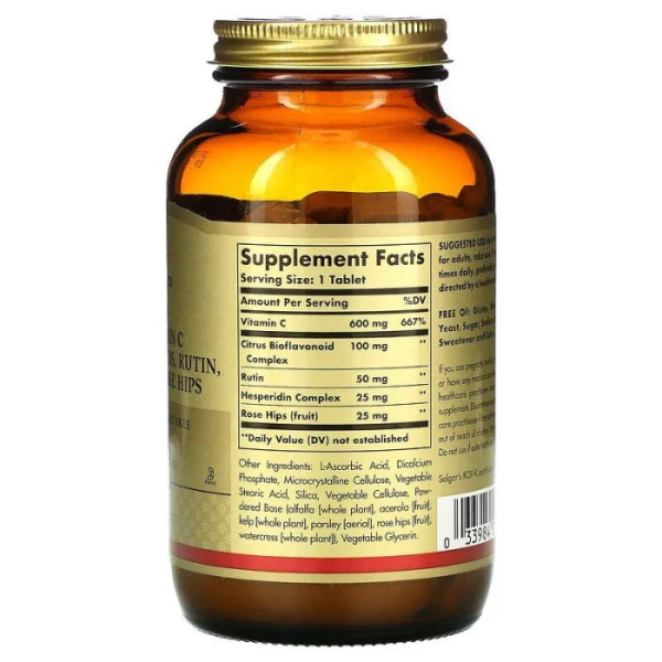 Вітамін С з біофлавоноїдами, HY-C, Vitamin C, Solgar, 250 таблеток