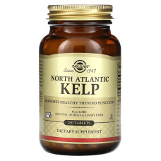 Ламінарія йод, Solgar Kelp, 250 таблеток