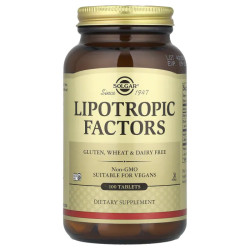 Липотропный фактор, Solgar Lipotropic Factors, 100 таблеток