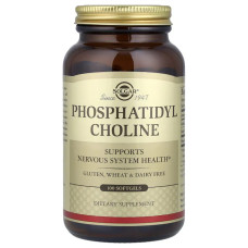 Фосфатидилхолин, Solgar Phosphatidyl Choline, 100 капсул
