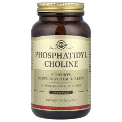 Фосфатидилхолін, Solgar Phosphatidyl Choline, 100 капсул