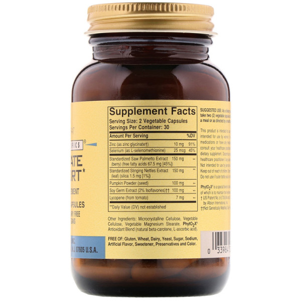 Здоров'я простати (Prostate Support), Solgar, Gold Specifics, 60 вегетаріанських капсул