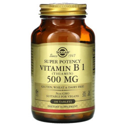 Витамин B1 500 мг, Vitamin B1 Solgar, 100 таблеток