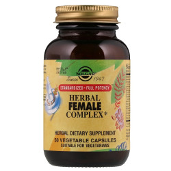 Травяной комплекс для женщин, Solgar Herbal Female Complex, 50 вегетарианских капсул