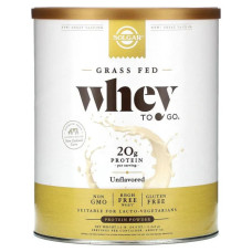 Сироватковий протеїн grass-fed, Solgar Whey To Go, без смаку, 1044 г