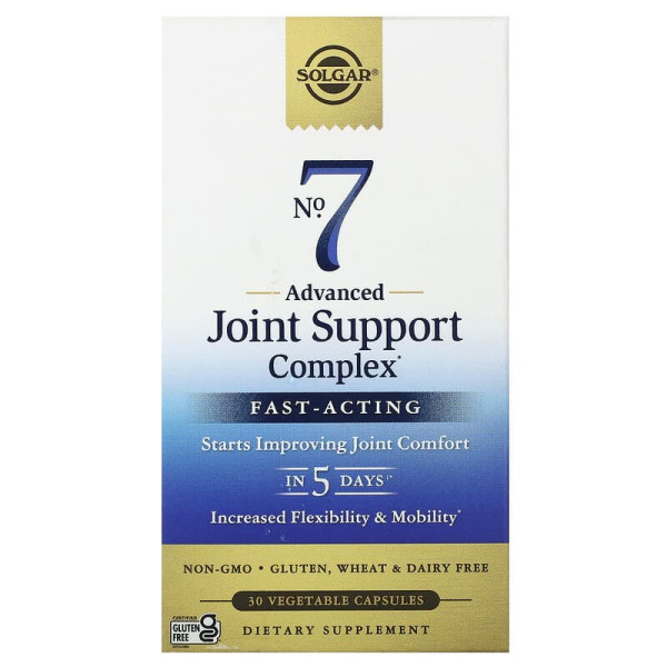 Зміцнення суглобів, No. 7, Joint Support & Comfort, Solgar, 30 вегетаріанських капсул