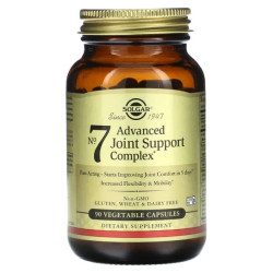 Укріплення суглобів, Solgar No. 7 Joint Support, удосконалений комплекс, 90 рослинних капсул