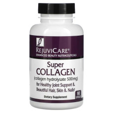 Колаген гідролізований 500 мг, Rejuvicare Super Collagen, 90 капсул
