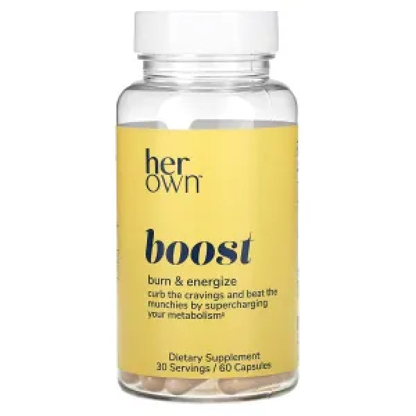 Управління вагою та підвищення енергії, Boost, Burn & Energize, Her Own, 60 капсул