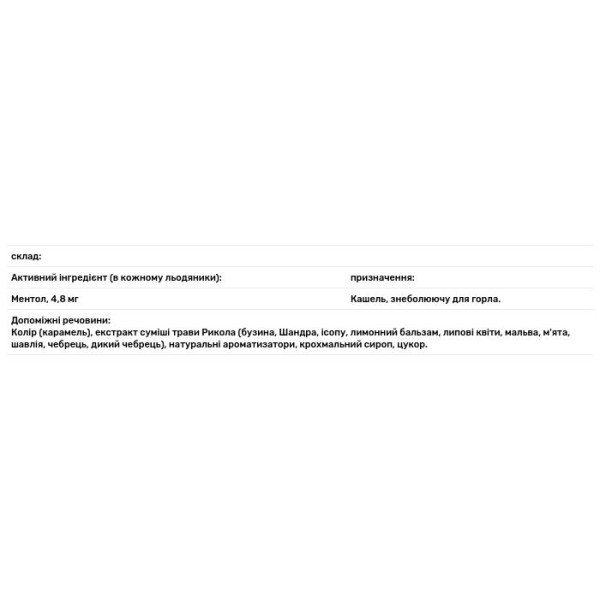 Льодяники від кашлю і болю в горлі (трав'яні), Herb Cough Drops, Ricola, 21 шт