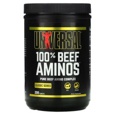 Амінокислоти з пролонгованим вивільненням, Universal Nutrition 100% Beef Aminos, 200 таблеток