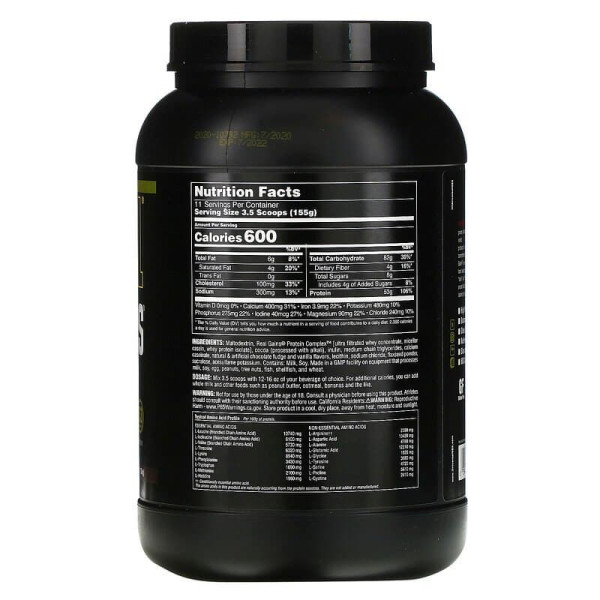 Гейнер, смак шоколадного морозива, (Real Gains), Universal Nutrition, 1.73 кг