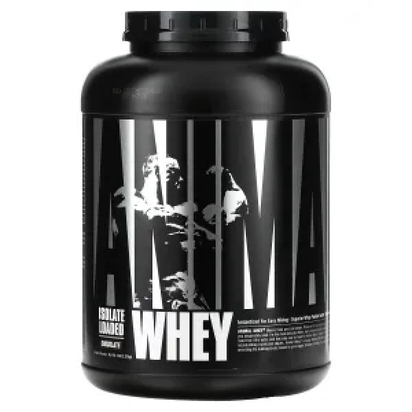 Ізолят сироваткового протеїну, Animal Whey Isolate Loaded, Universal Nutrition, зі смаком шоколаду, 2.27 кг