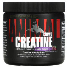 Креатин жувальний, Universal Nutrition Animal Creatine Chews, смак винограду, 120 жувальних таблеток