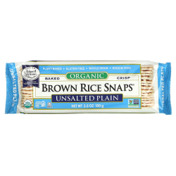 Рисові снеки із коричневого рису без солі, Brown Rice Snaps Edward & Sons, органік, 100 г
