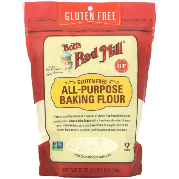 Борошно для випічки, All Purpose Baking Flour, Bob's Red Mill, універсальне, без глютену, 624 г