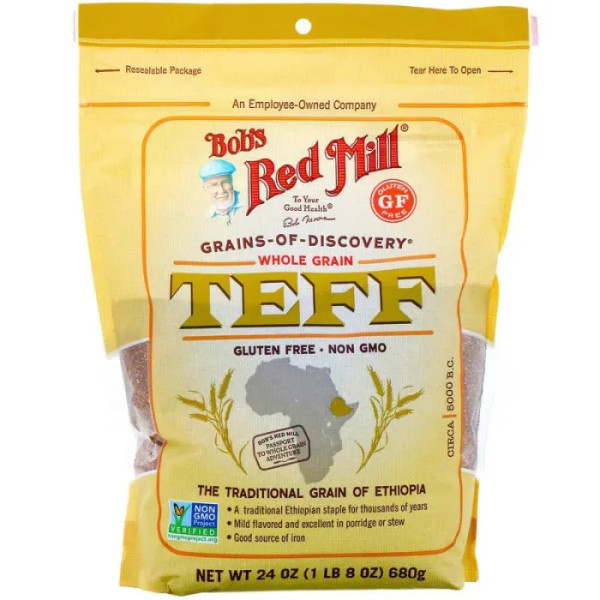 Тефф, Teff, Bobs Red Mill, ціле зерно, 680 г